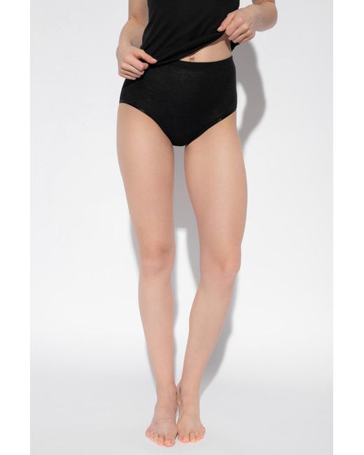 Hanro Black High-Rise Briefs