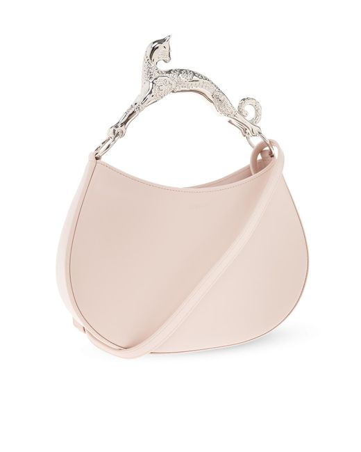Lanvin Pink 'cat' Hobo Shoulder Bag,
