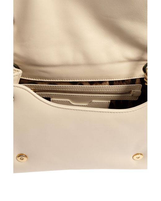 Dolce & Gabbana Natural 'devotion Medium' Shoulder Bag,