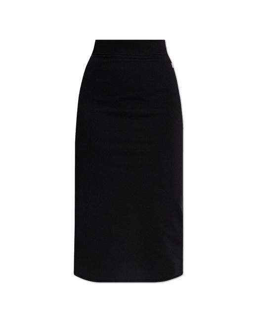 Dolce & Gabbana Black Skirt With Logo
