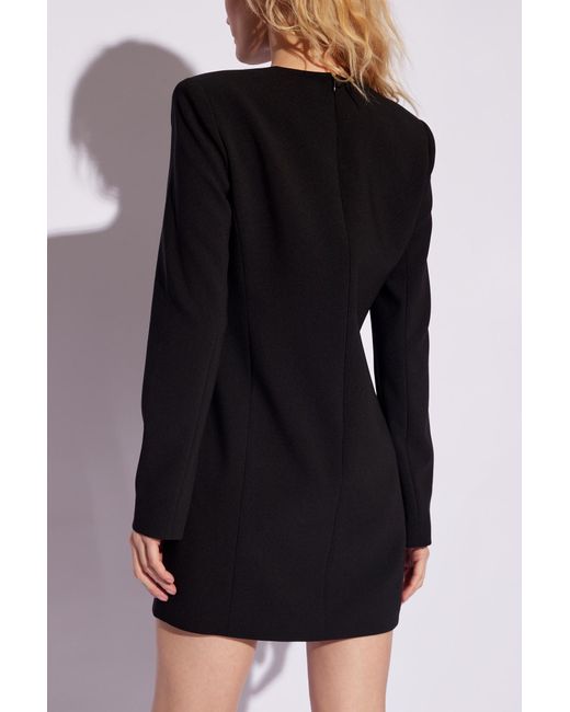 Theory Black Long-Sleeved Dress