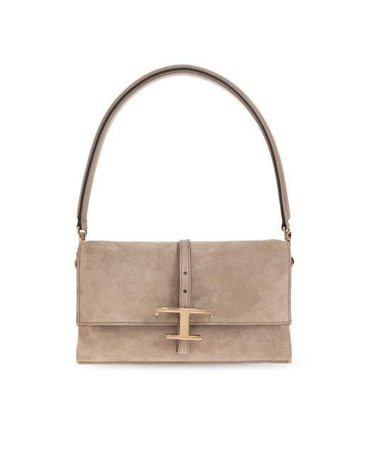 Tod's Blue Shoulder Bag 'T Timeless Mini'