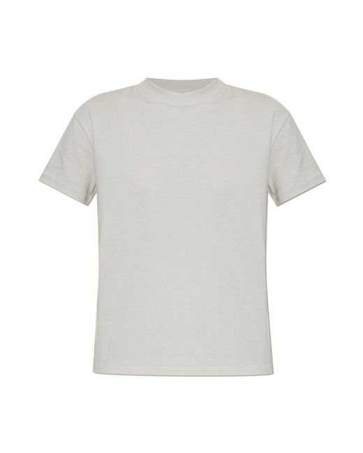 Fear Of God White Cotton T-Shirt With Sewn-In Logo