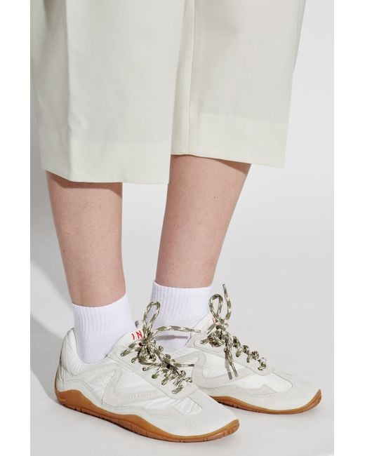 Inuikii White 'Maliah Sky' Sports Shoes