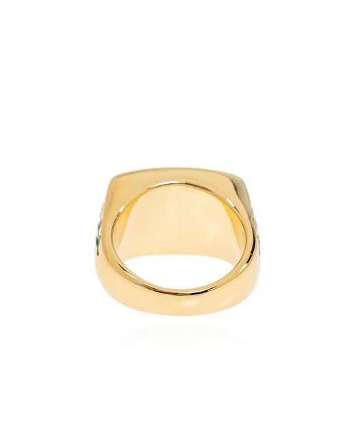 Casablanca Metallic Brass Ring