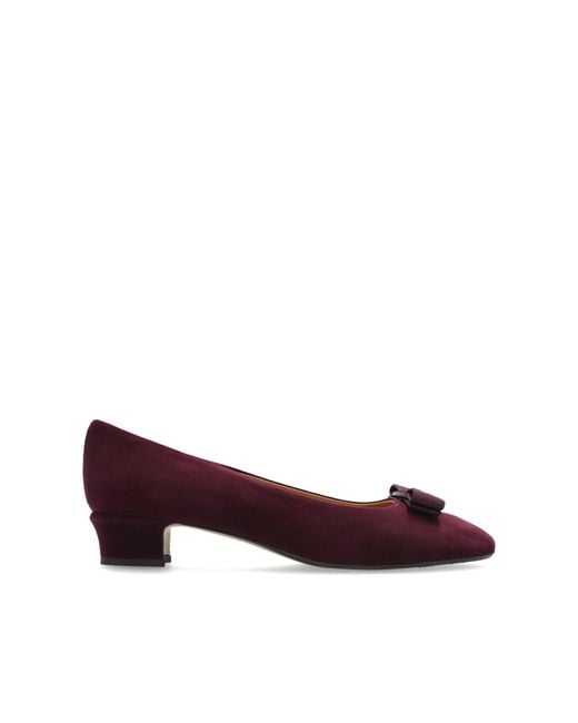 Ferragamo Brown 'Vara' Heeled Shoes