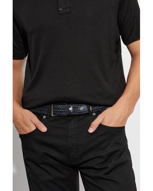 Paul & Shark Black Belt With Logo for men