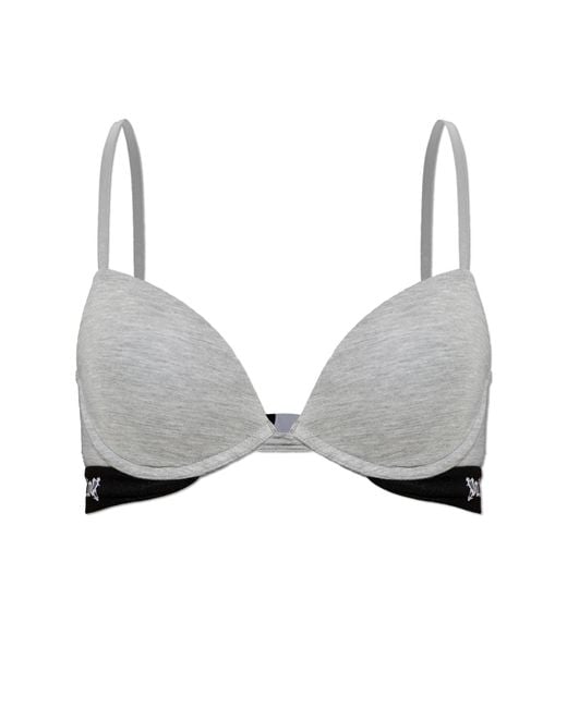 Palm Angels Gray 'Push-Up' Bra