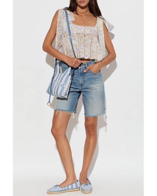 Chloé Blue Espadrilles 'Isla'