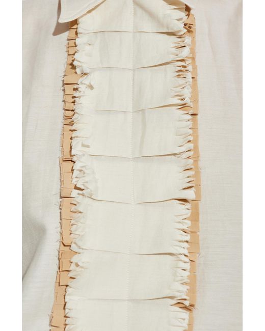 Marni White Shirt With Appliqué