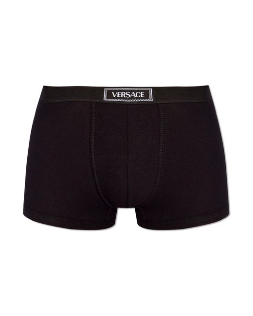 Versace Black Cotton Boxers for men