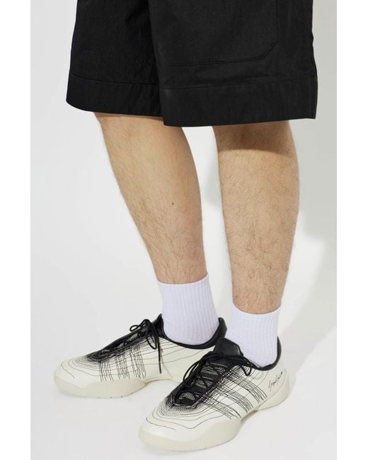 Y-3 Natural 'Regu Embroidery' Sports Shoes for men