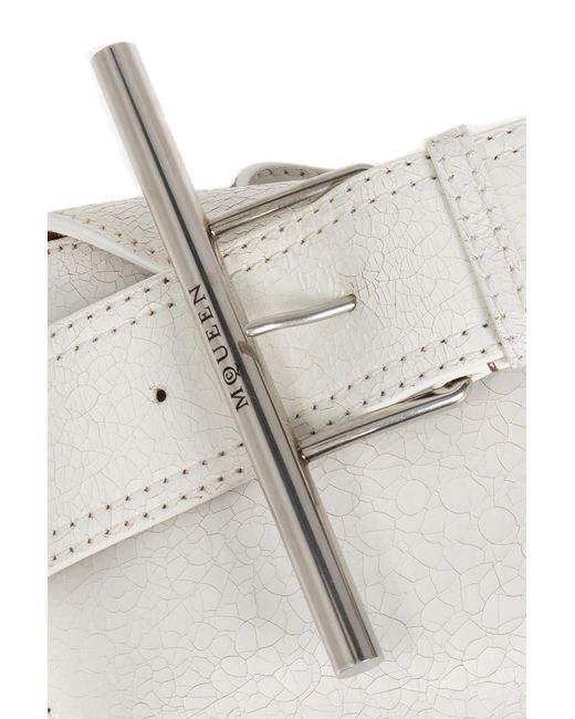 Alexander McQueen White Shoulder Bag The Sling