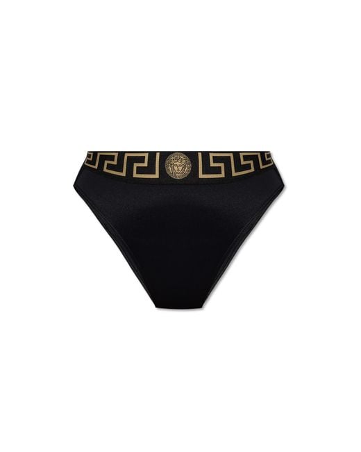 Versace Black Swimsuit Bottom