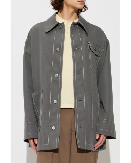 AMI Gray Wool Jacket