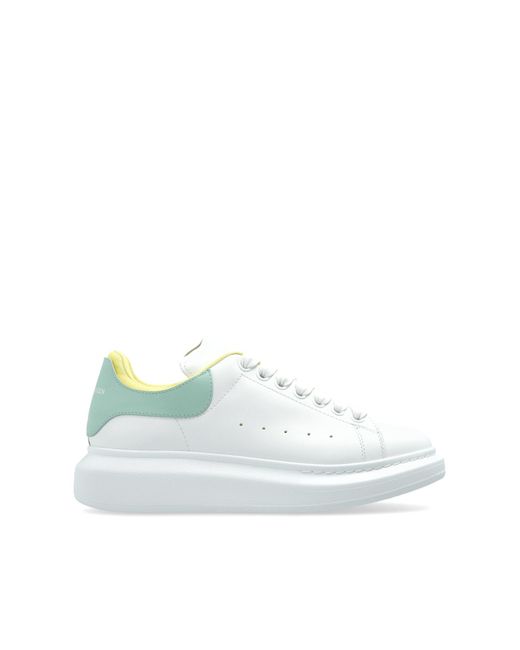 McQueen White Sports Shoes With Logo