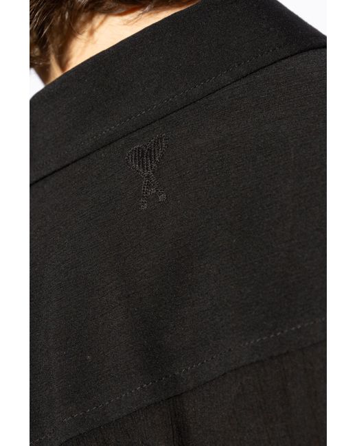 AMI Black Long-Sleeved Shirt for men