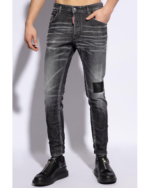 DSquared² Gray Skater Jeans for men