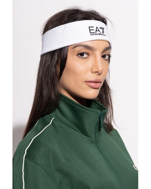 EA7 White Tennis Headband