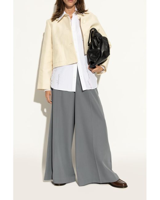 Marni Brown Leather 'Loafers' Shoes