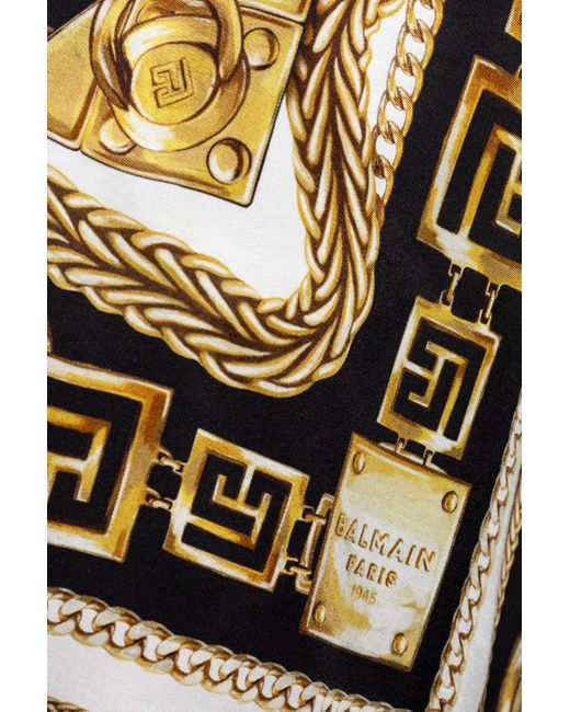 Balmain Black Printed Shorts for men