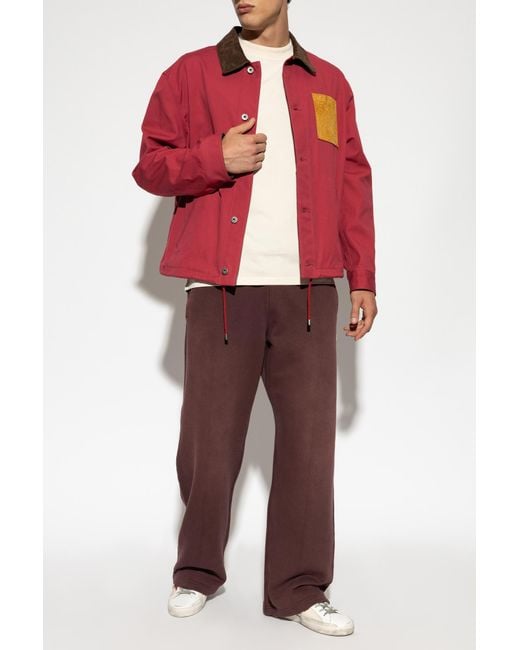 Golden Goose Deluxe Brand Purple Wide-Leg Sweatpants for men