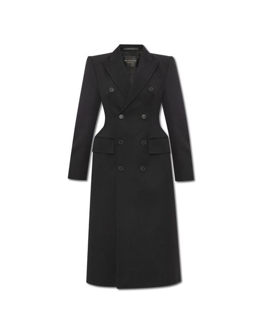 Balenciaga Black Double-breasted Coat,