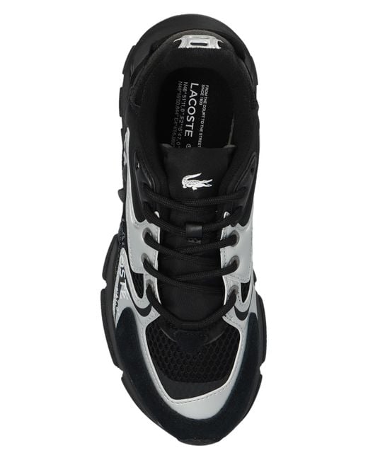 Lacoste Black Sports Shoes With Logo