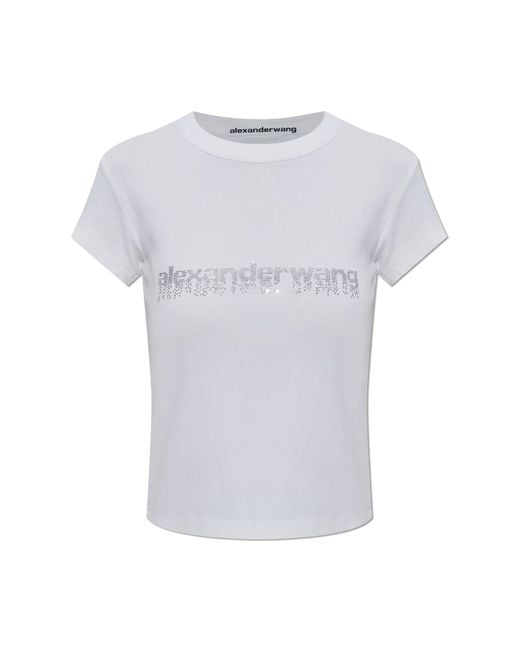 Alexander Wang White T-Shirt With Logo