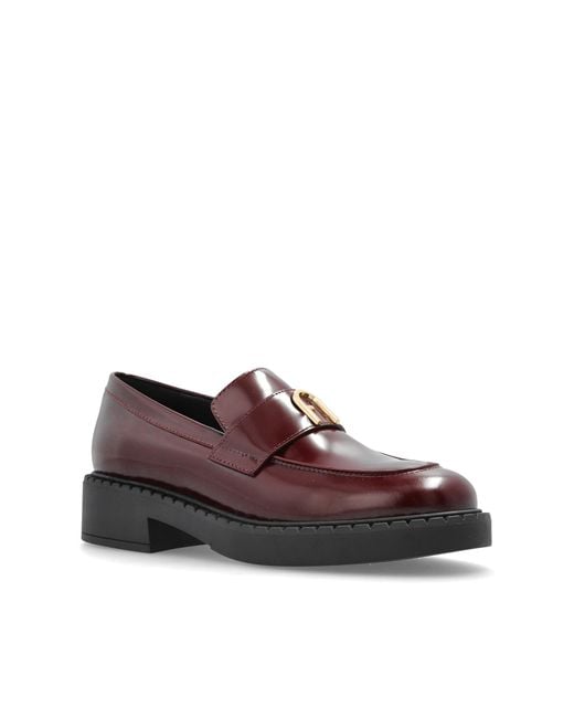 Furla Brown 'New Legacy' Loafers