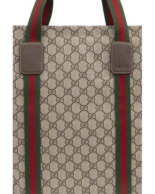Gucci Brown Super Tender Coated-canvas Tote Bag