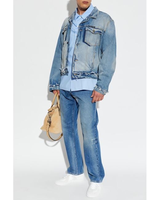 Maison Margiela Blue Jeans With A 'Vintage' Effect for men
