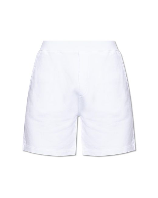 DSquared² White Cotton Shorts, for men