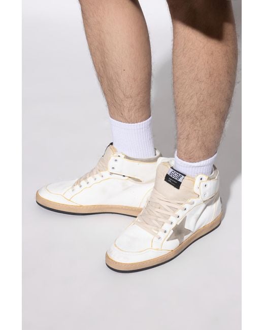 Golden Goose Deluxe Brand White 'Sky Star' Ankle-High Sports Shoes for men