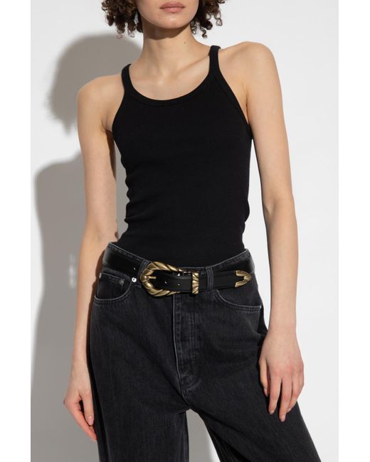 IRO Black 'Palisso' Ribbed Tank Top