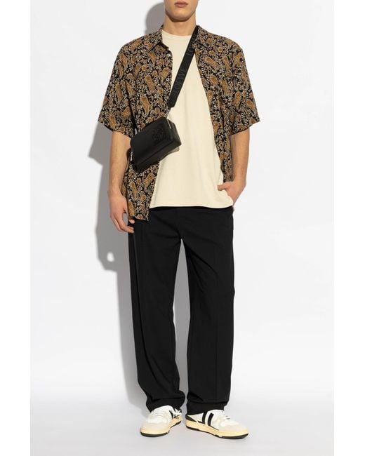 Isabel Marant Black Wool Trousers Nahili for men