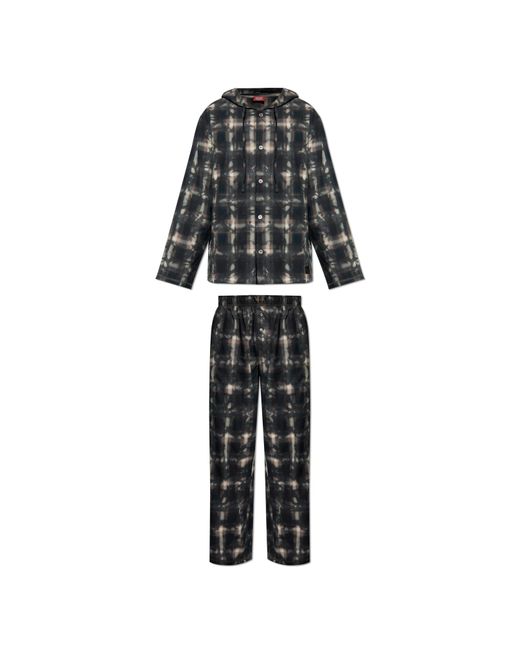 DIESEL Black Pajamas "Set-Orlando-Utlt" for men