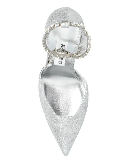 Jimmy Choo White Heeled Shoes 'Stwvie'
