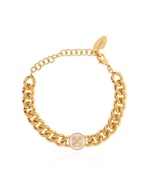 Off-White c/o Virgil Abloh Metallic Brass Bracelet