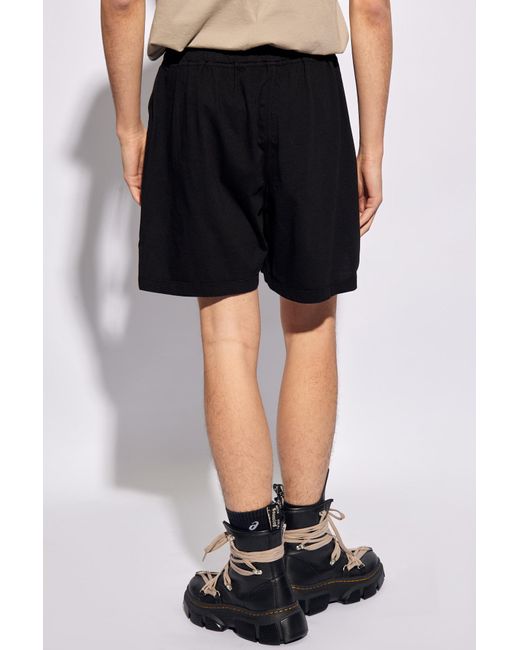 Rick Owens Black 'phleg' Shorts, for men