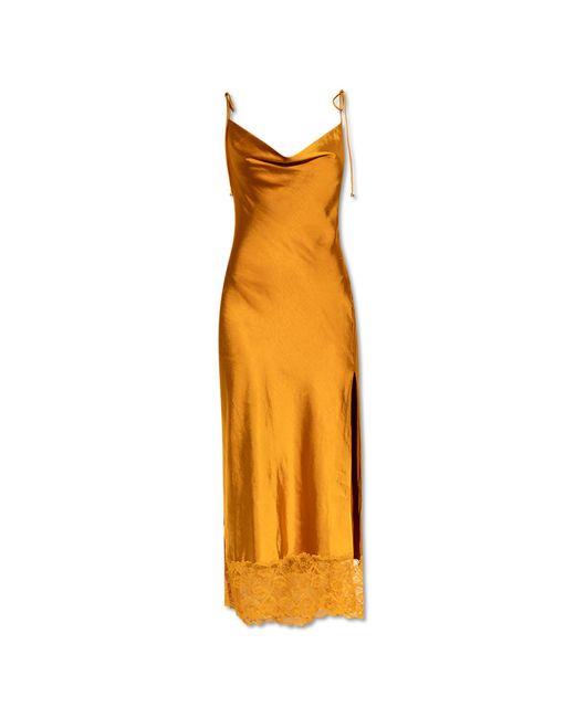 Self-Portrait Metallic Strap Dress