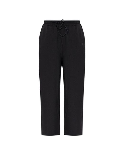 Y-3 Black Trousers With '3S' Side Stripes
