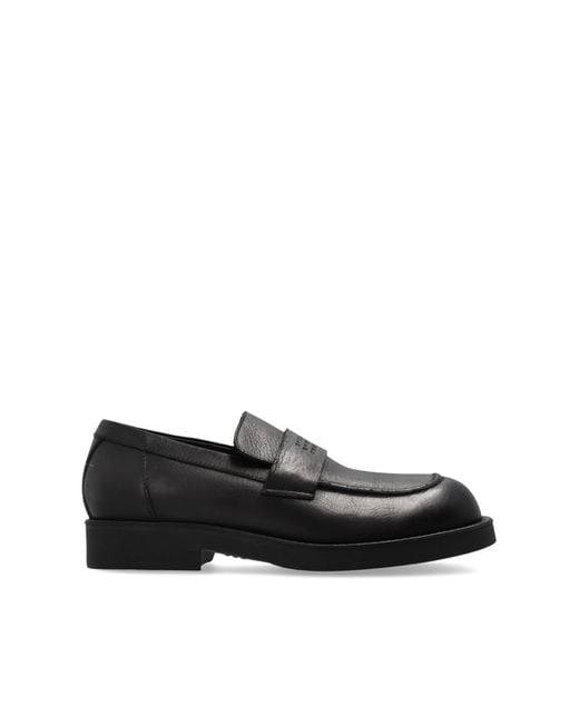 MM6 by Maison Margiela Black Loafers-Type Shoes for men