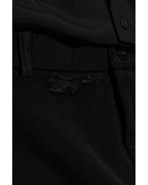 Balenciaga Black Short Skirt With A 'Vintage' Effect