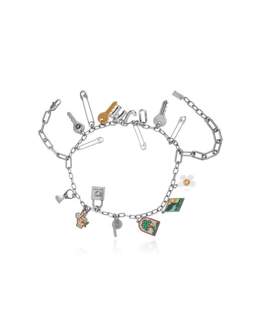Marc Jacobs Metallic Necklace With Pendants