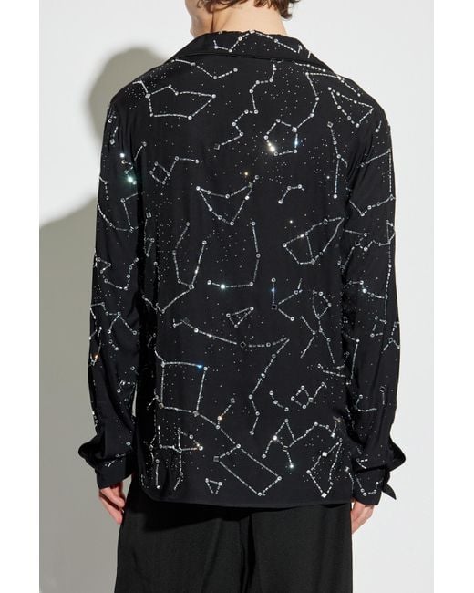 Balmain Black Shirt With Applique for men