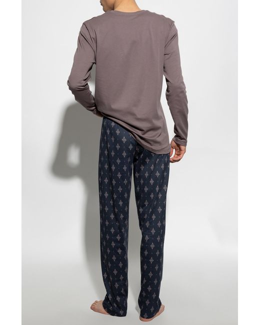 Hanro Two Piece Pajamas in Blue for Men Lyst UK