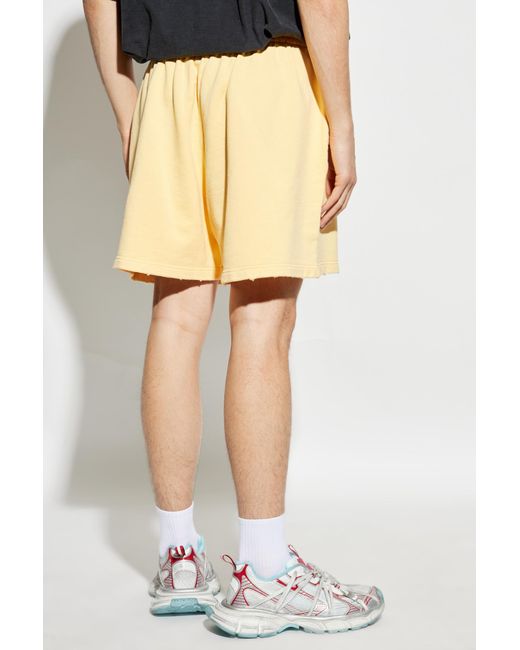 Balenciaga Blue Shorts With A Vintage Effect for men