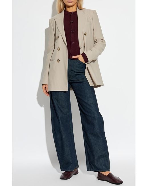 AMI Natural Double-Breasted Blazer
