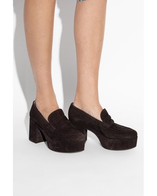 Gianvito Rossi Black Platform Shoes